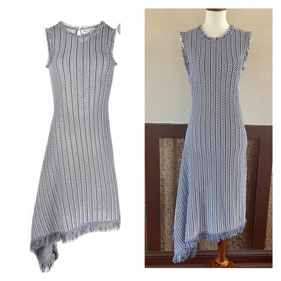 Elegant Gray Sleeveless Dress - Picture 2 of 15